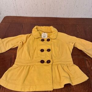 Anthropologie Allihop Yellow Jacket Women’s M Button Up With Bell Sleeves